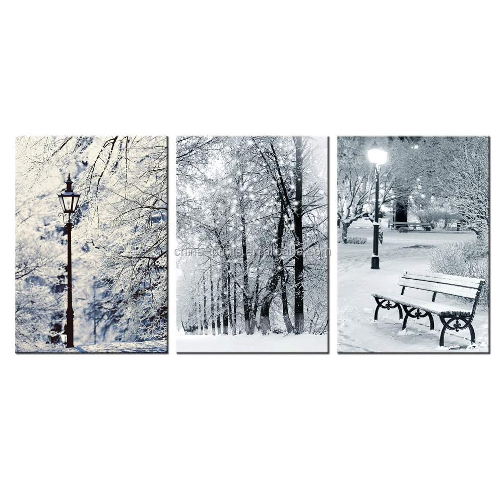 3 Pieces Winter Scenery Canvas Wall Art Charming Rime Snow Covered Landscape Picture Print On Canvas For Home Living Room Decor Buy Winter Canvas Painting Giclee Artwork Print Artwork Product On Alibaba Com