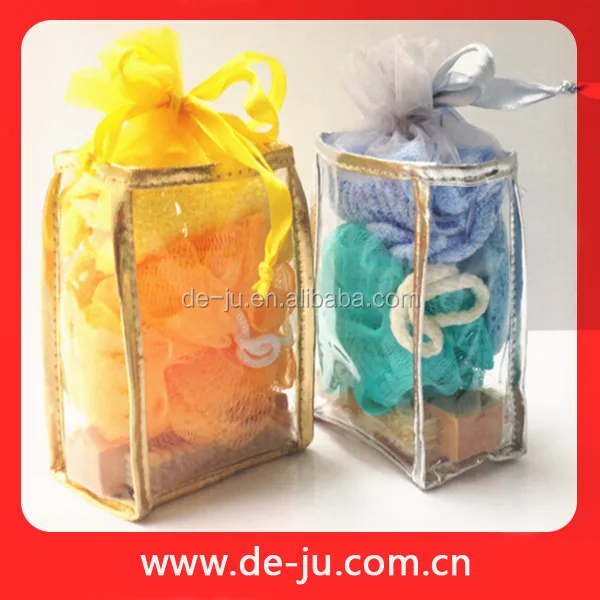 Bath Gift Flower Brush Glove Comfortable Bath Sets