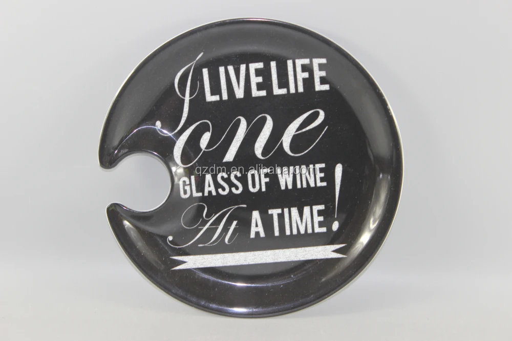 Plastic Melamine Cocktail Plate For America