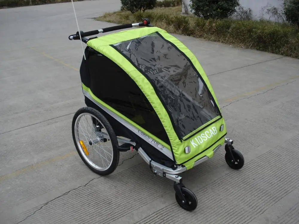 bike with stroller in front
