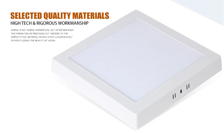 3 years warranty 24w residential lighting flat ceilling recessed led light panel