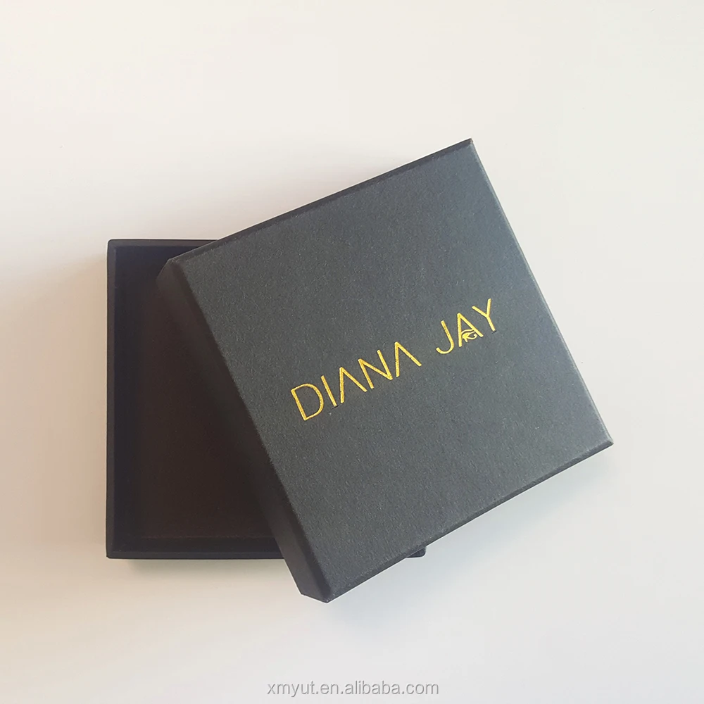 Jewelry Packaging Box Custom Logo Custom Cardboard Paperboard Recyclable UV Coating Varnishing Embossing Stamping Small Paper