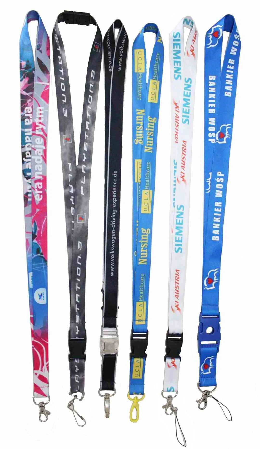 Id Badge Card Holder Lanyard Customized Color Lanyard Custom Printed ...