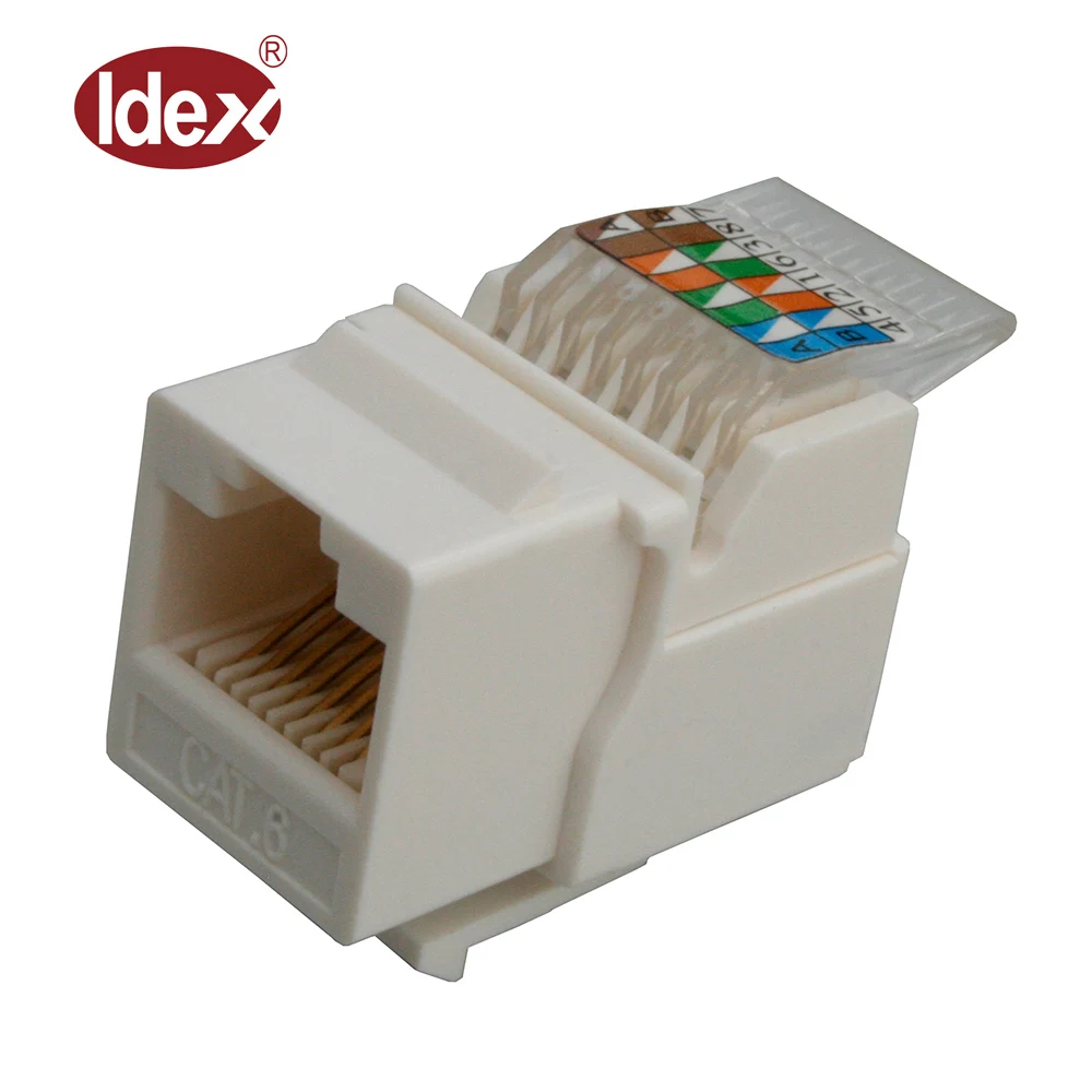 Cat6a Rj45 Cat6 180 Degree Idc Keystone Jack Buy Cat 6a Keystone Jack