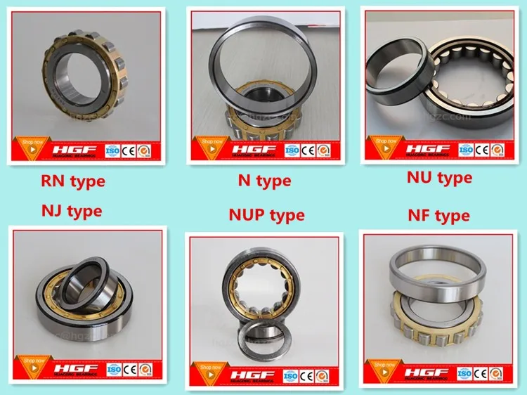 Hgf Bearngs N312 Nj312 Nu312 Nup312 Nf312 Cylindrical Roller Bearings