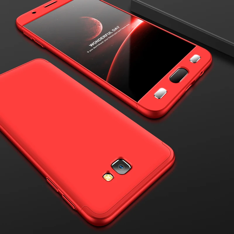 2018 hot sell 360 cover Removable 3in1 Hard PC Shield Back Cover Case for Samsung Galaxy J7 Prime phone cases