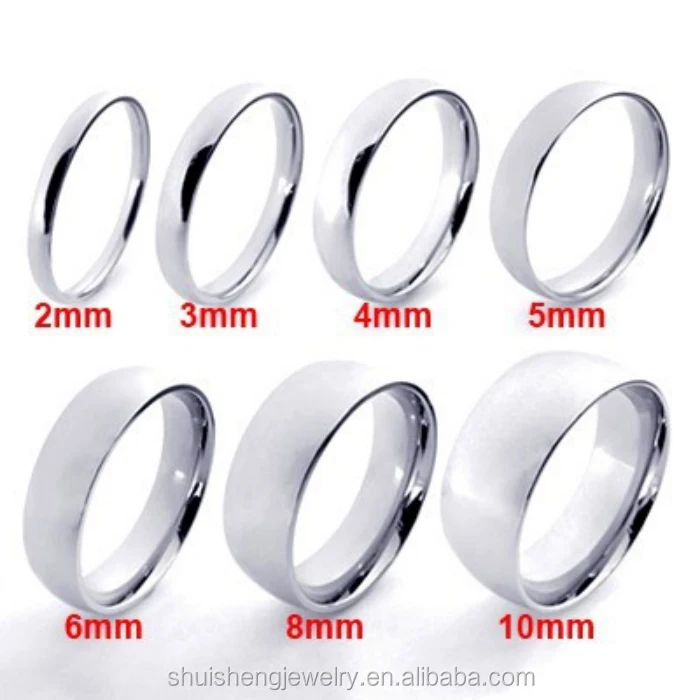 Hot Selling 4mm Width Stainless Steel Saudi Arabia Gold Wedding Ring ...