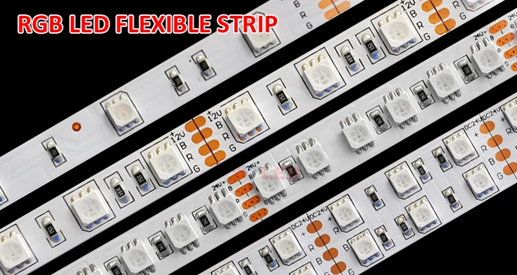 Led tape light ul 12v 24v 5050 smd 60leds IP67 milky silicone tube led strip rgb