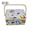 Wholesale High Quality Sewing Box Vintage Cotton Rope Wooden Storage Basket