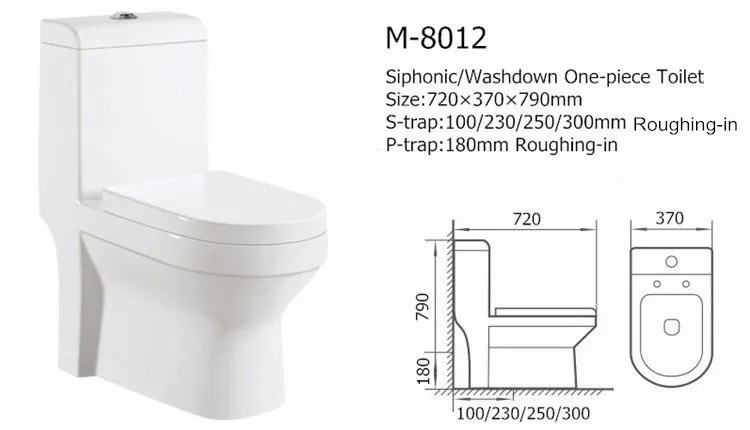 Bathroom one piece ceramic type toilet wc price