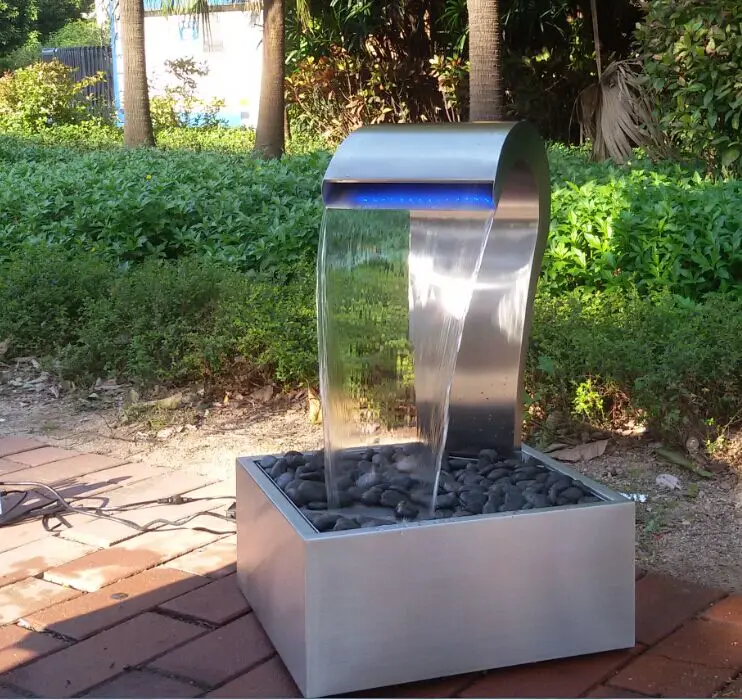 Garden Ornaments Stainless Steel Waterfall Fountain Buy Stainless