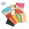 Handmade custom many colors cork leather business card holder for wedding gift