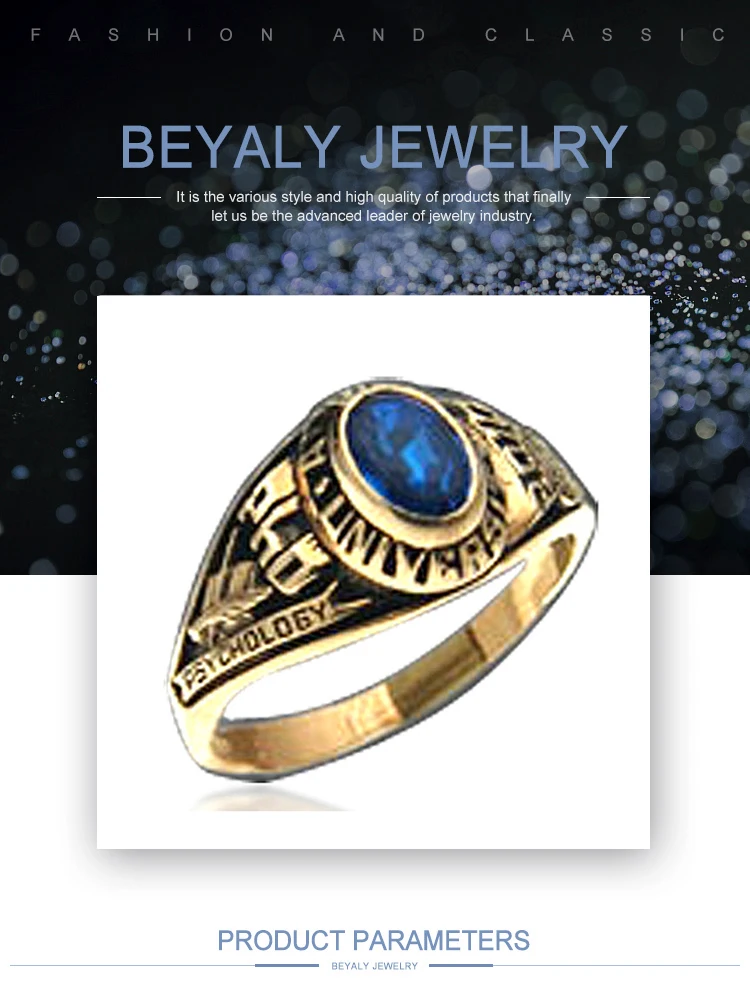 Psychology major souvenir custom class ring manufacturers