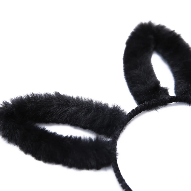 Wholesale Fancy Furry Bunny Rabbit Ears Hair Band Custom Plush Costume ...