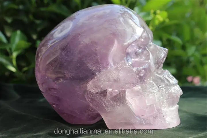 Super Realistic Natural Amethyst Quartz Rock Crystal Skull Carving Super Realistic Natural Amethyst Quartz Rock Crystal Skull Carving Wholea Purple