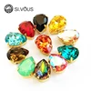 SI.VOUS Pear shape decoration use crystal rhinestone stone for jewelry making dresses design