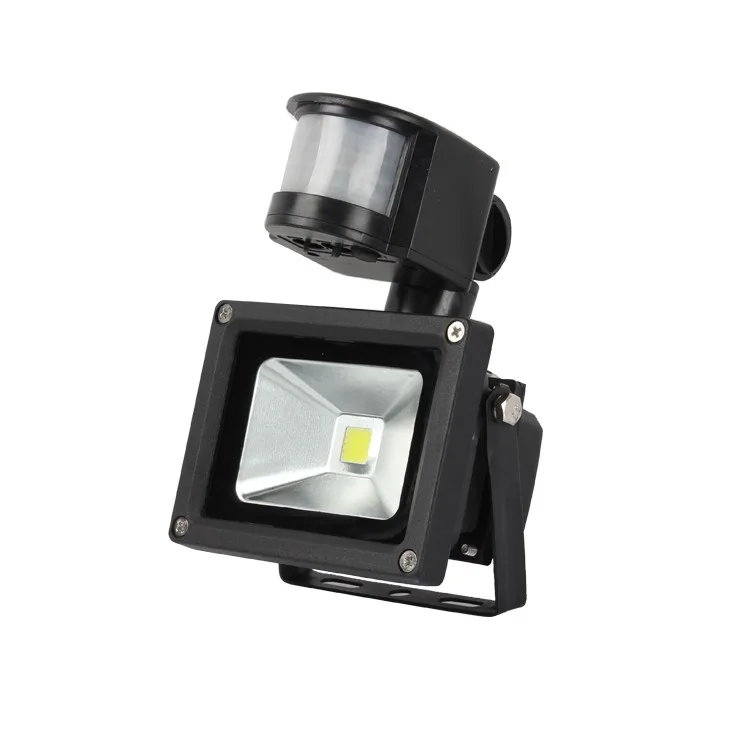 10W Motion Sensor Light,Outdoor LED Floodlights with PIR,100W Halogen Lights Equivalent Replacement,Daylight White, 6500K