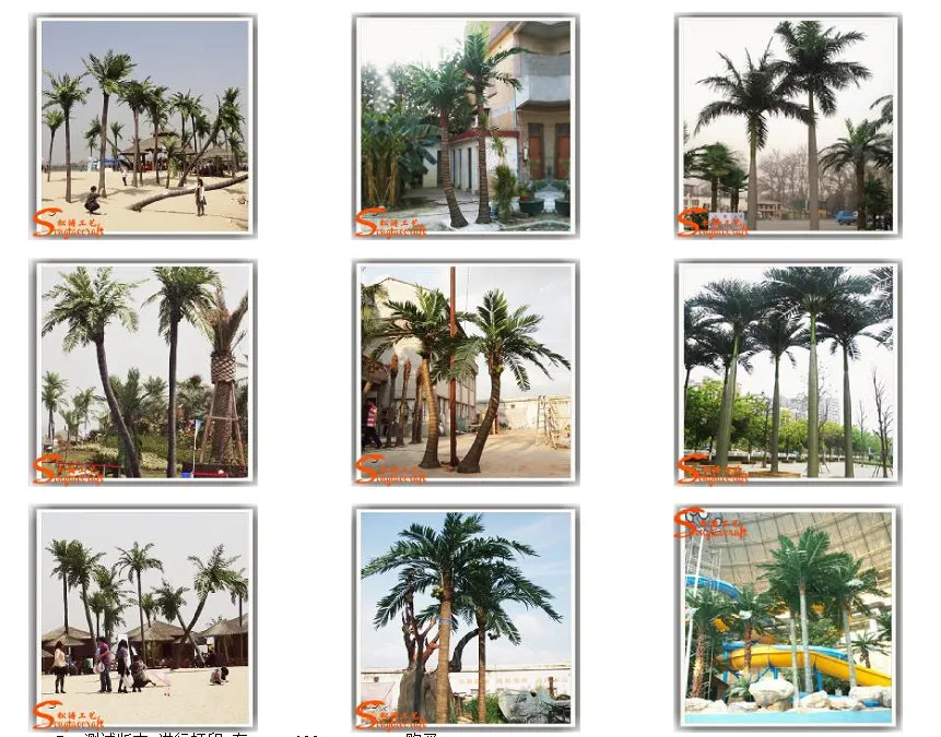 10ft Life Size Life Like Artificial Palm Trees Fiberglass Artificial
