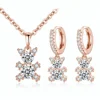 Pet Bear Jewelry Bear Pendant Plated 18K True Gold Dubai Gold Jewelry Set