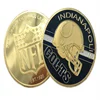 Indianapoli Golts EST.1920 NFI Gold Plated Customize Challenge Coin