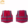 Cheap Red 3M Oxford Hi Vis Safety Vest/ Reflective Jacket with Pocket