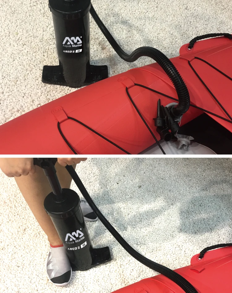 KAYAK HAND PUMP / 16'' / Inflatable air Double action KAYAK Pump