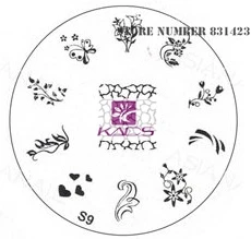 2015 S Series S9 Nail Polish DIY Stamping Plates Stainless Steel plate Nail Art Image Stamp