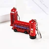 London Red Telephone Booth Bus Mail Box Taxi Big Ben Model Small Keychain