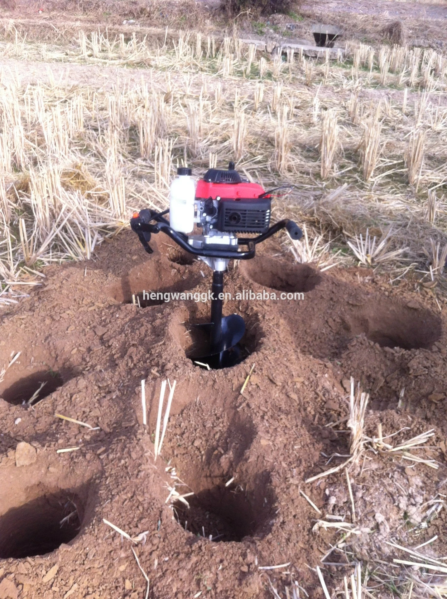 High Efficiency Post Hole Digger 62cc Posthole Earth Auger Borer Petrol Drill Bit