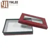 Luxury silver soil stamping logo custom printed cardboard paper gift box with lid