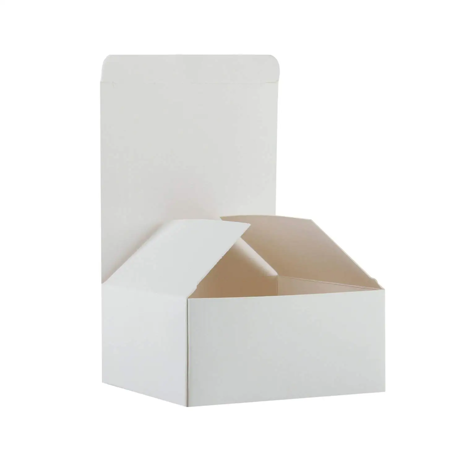 Brown Cardboard Kraft Tuck Top Gift Boxes with Lids 20 Pack 3x3x3