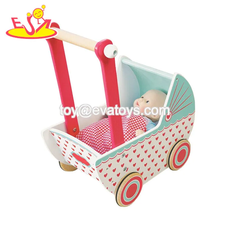 Best Quality Baby Learning Walking Wooden Stroller Toy For Sale W16e082