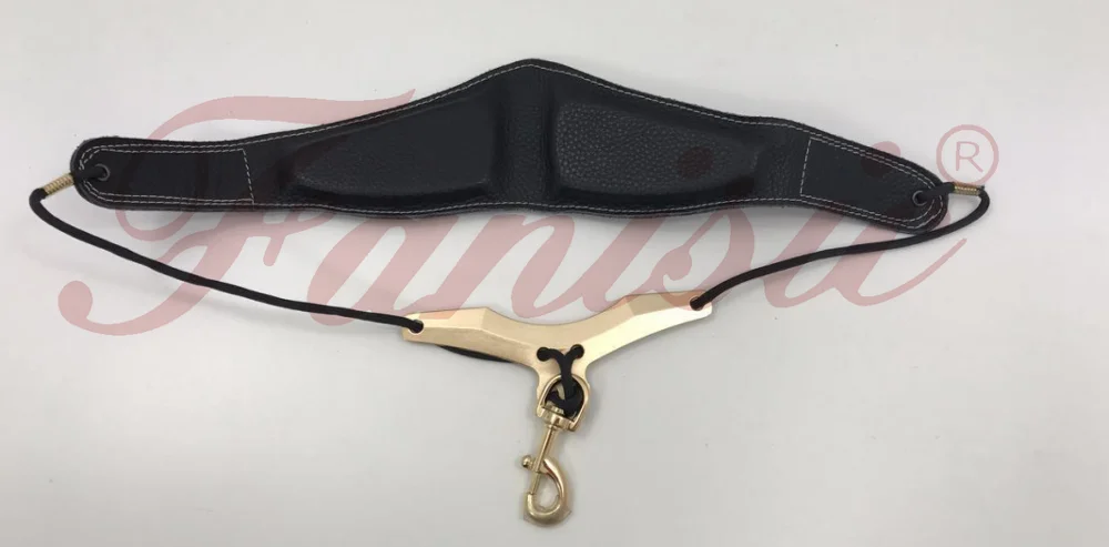 Saxophone neck straps from china of genuine leather neck strap