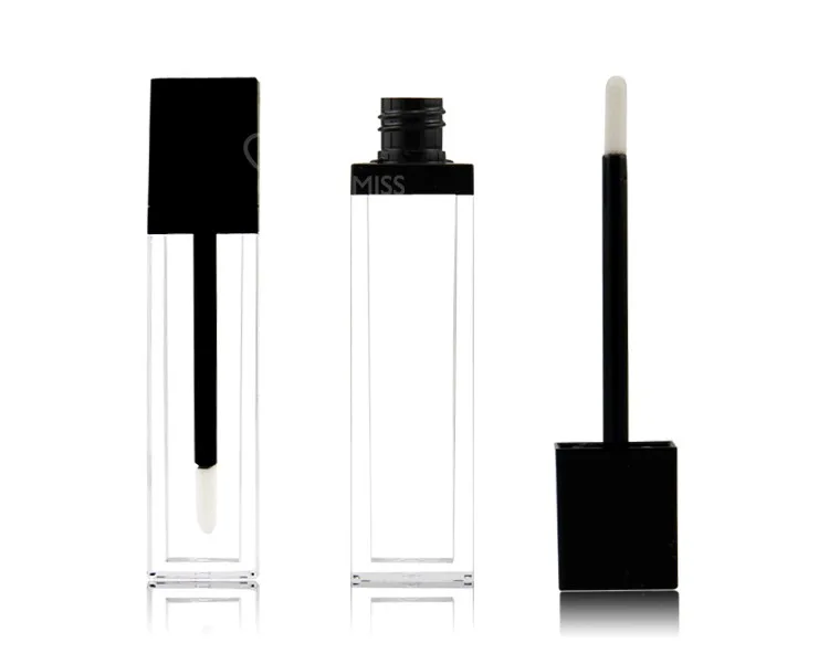 Custom Lip Gloss Container Acrylic Square Lip Gloss Bottles Liquid