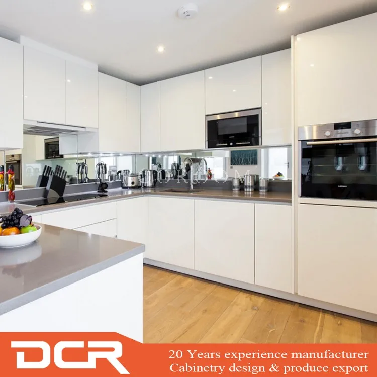 أفضل بيع الأبيض خزائن مطبخ خشبية بدون مقابض الحديثة Buy الأبيض خزائن مطبخ خشبية خزائن المطبخ دون مقابض خزانة مطبخ حديث Product On Alibaba Com