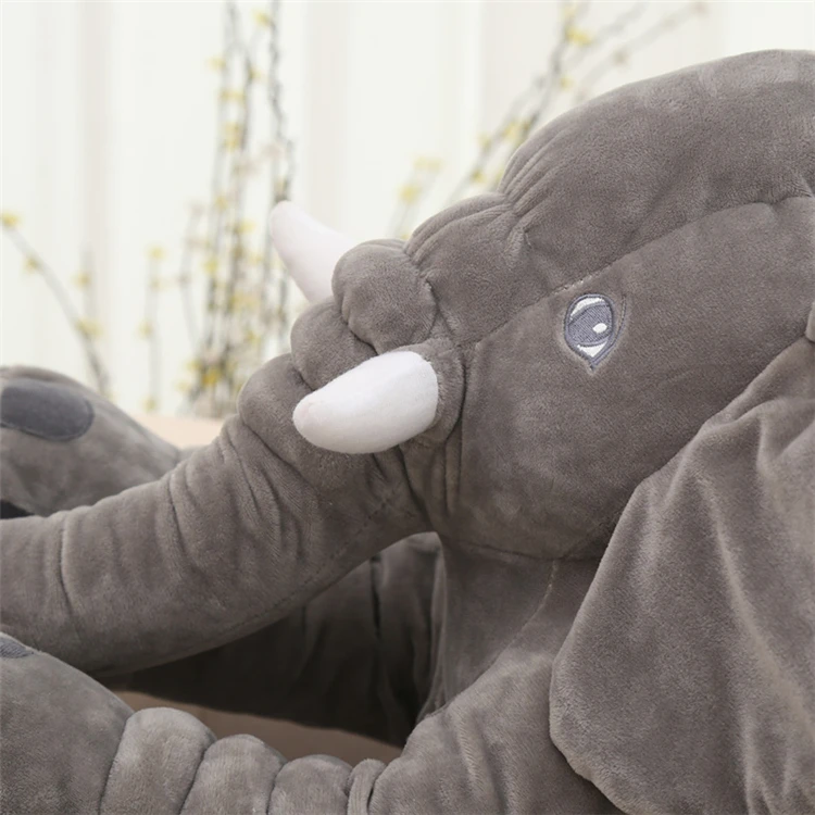 large plush elephant pillow