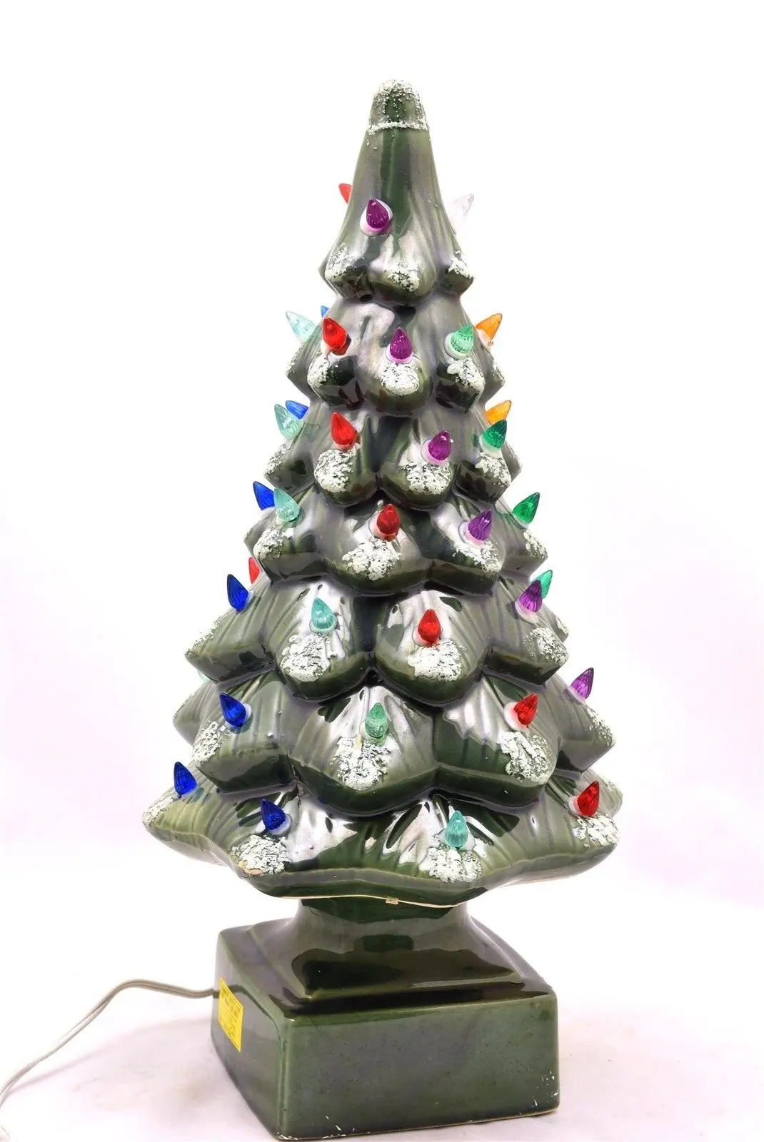 get quotations vintage 17 14 light up ceramic glimmer christmas tree 51 dazzling lights - Ceramic Light Up Christmas Tree get quotations vintage 17 14 light up ceramic glimmer christmas tree 51 dazzling lights - Ceramic Light Up Christmas Tree