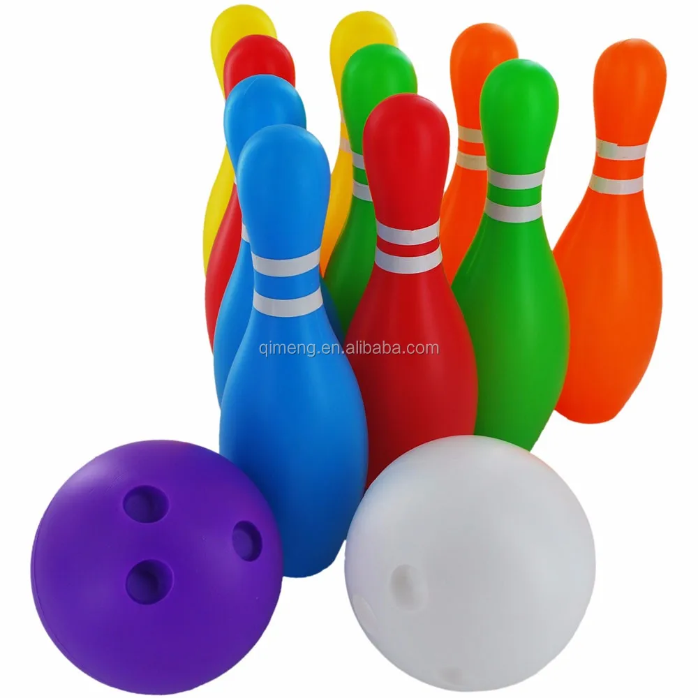 Tpr Plastic Bowling Ball And Bowling Pins Stress Ball Toys For