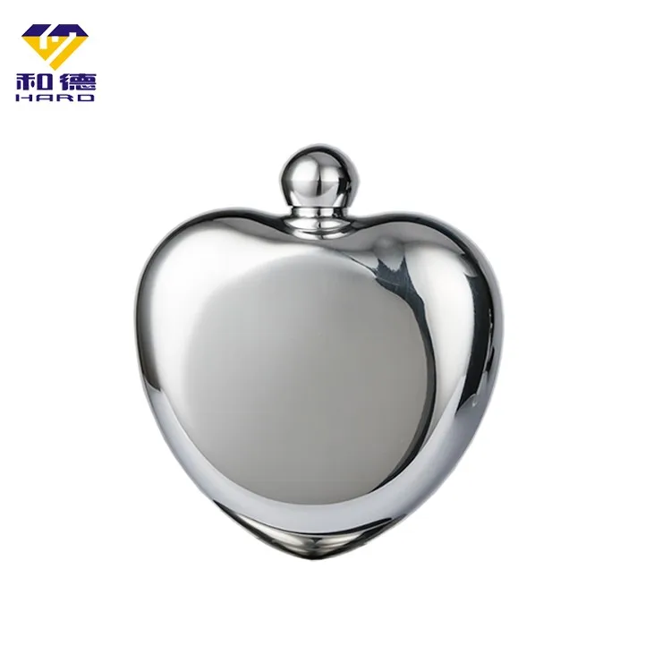 New Products Silver Stainless Steel Heart Shape Bracelet Flask Sex