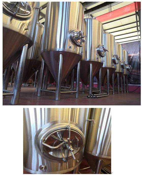 300L beer conical fermenters cooling jacket fermentation tanks brewing system for small pub