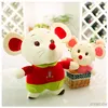 Order 0310- Ready in stock mickey colorful mouse plush toy red nose animal stuffed toy