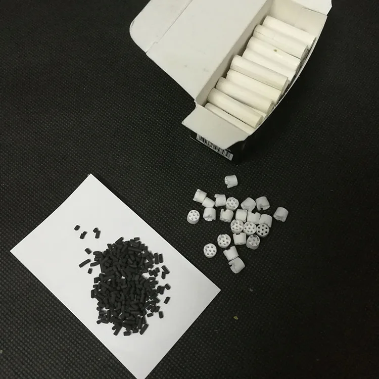 Charcoal Ceramic Cigarette Filters Activated Carbon Smoke Filter Tips