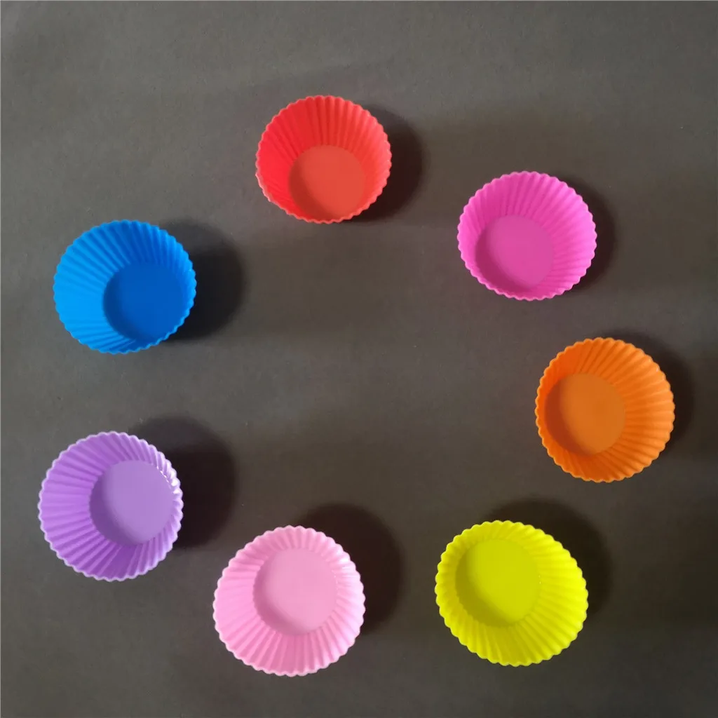 7cm silicone muffin cup cake mold