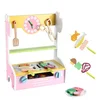 BBQ kitchen shop set wood barbecue toy kids pretend play toy