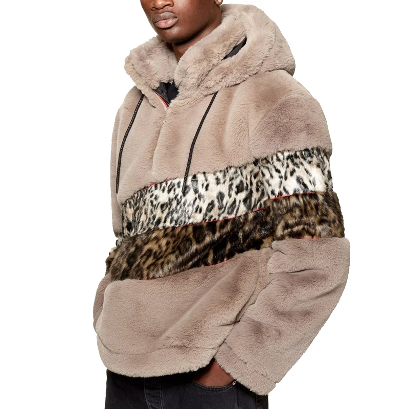 sherpa leopard pullover