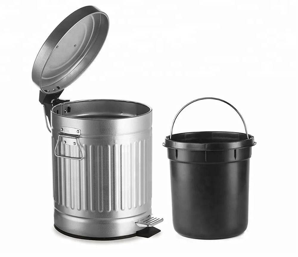 galvanized steel trash can