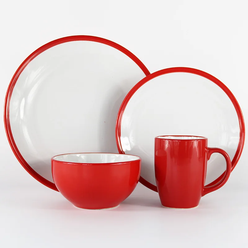 18pcs Italian Party Tableware Set Style Ceramic Dinnerware Sets