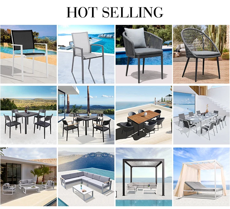 6 Pieces Patio Dining Set Outdoor Aluminum Dining Set Outdoor Table Set