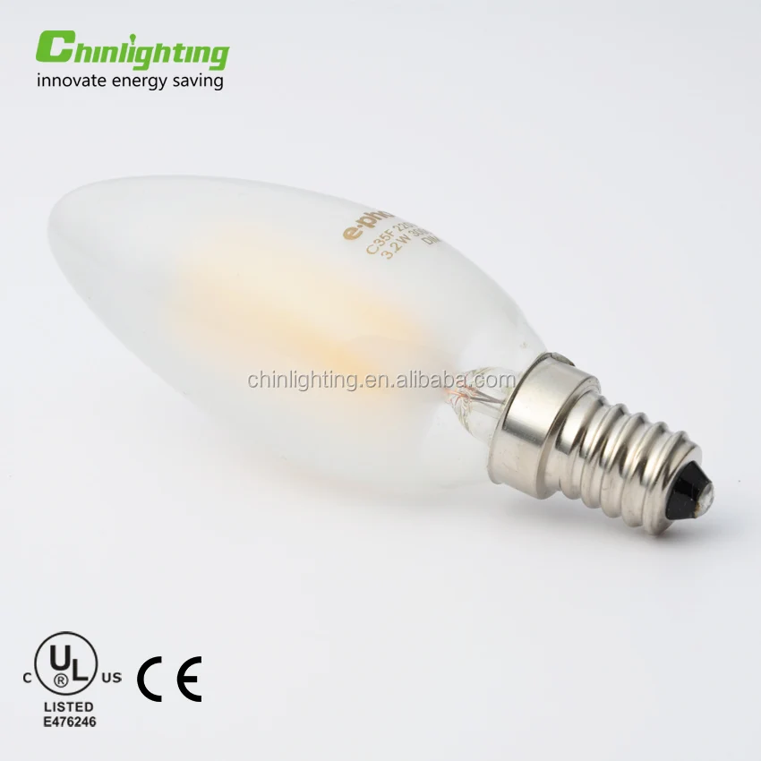 Decorative 120V 240V b22 e27 e26 e14 e12 led filament bulb C35 Candle led light