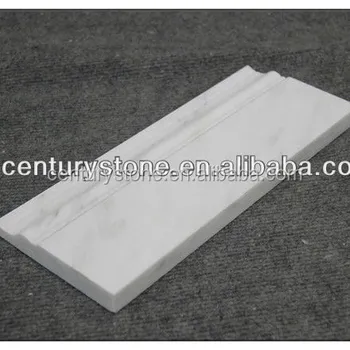 Oriental White Marble Polished Skirting Baseboard Moulding Oriental White Marble Polished Skirting Baseboard Moulding